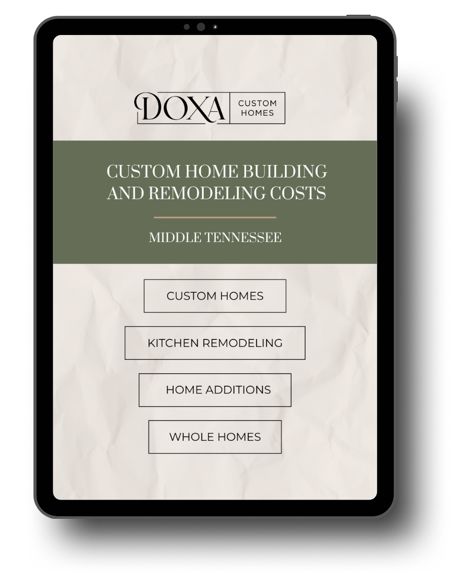 Doxa Custom Homes Cost Guide Graphic